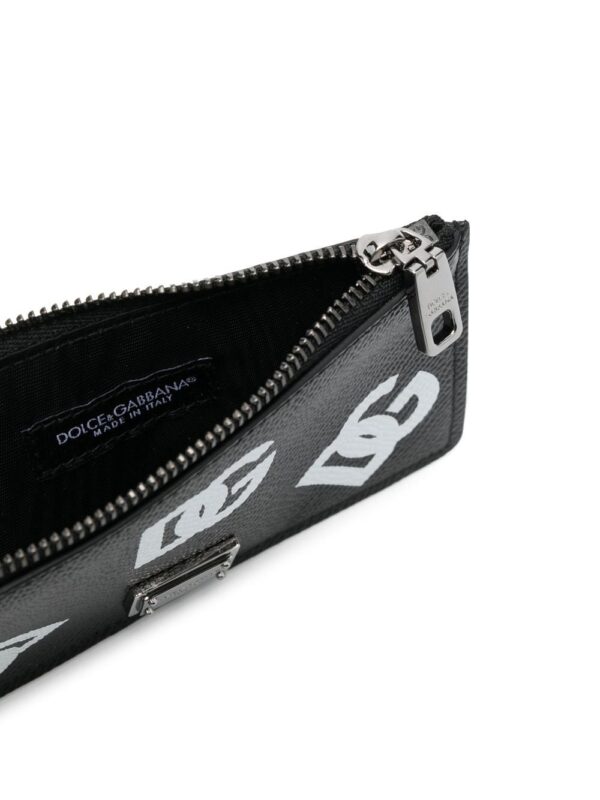 Dolce & Gabbana logo-print leather cardholder - Image 3