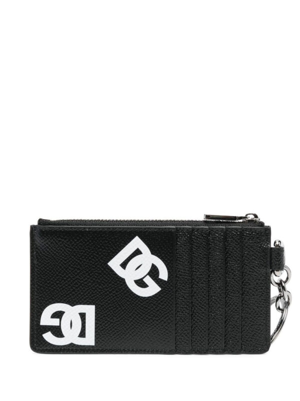 Dolce & Gabbana logo-print leather cardholder - Image 2