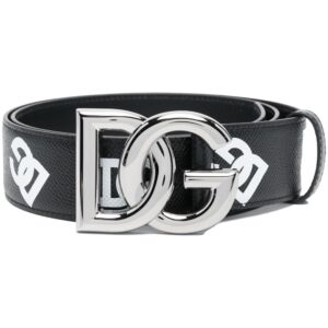 Dolce & gabbana  logo-print leather belt