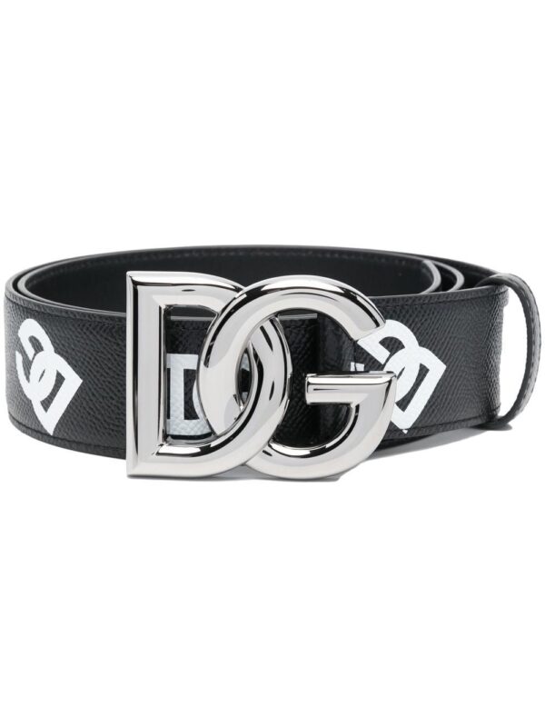 Dolce & gabbana  logo-print leather belt