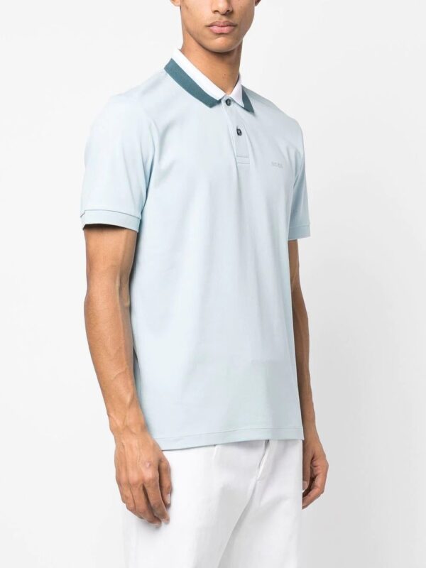 BOSS  colour-blocked collar polo shirt - Image 3