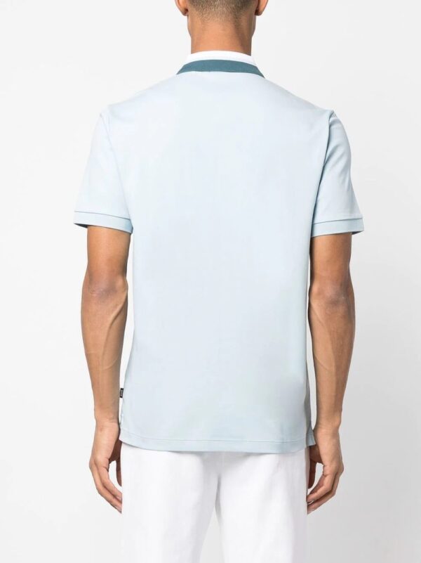 BOSS  colour-blocked collar polo shirt - Image 4