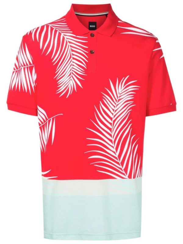 BOSS  colour-block polo shirt