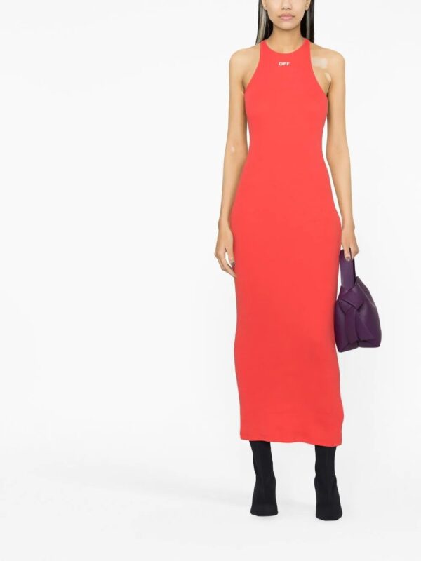 Off-White  racerback logo stretch dress - Image 2
