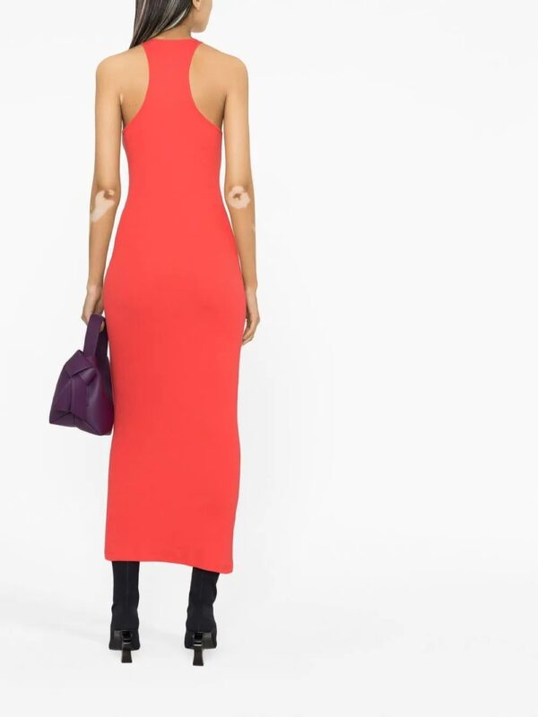 Off-White  racerback logo stretch dress - Image 4