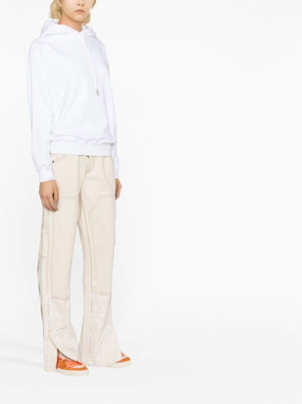 Off-White  Diag-print cotton hoodie - Image 3