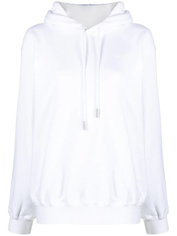 Off-White  Diag-print cotton hoodie