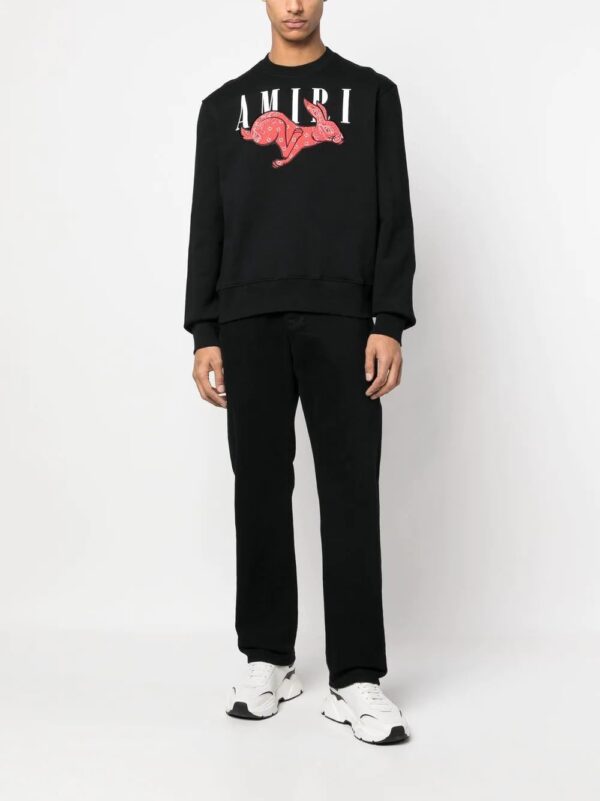 AMIRI  appliqué detail logo-print sweatshirt - Image 2