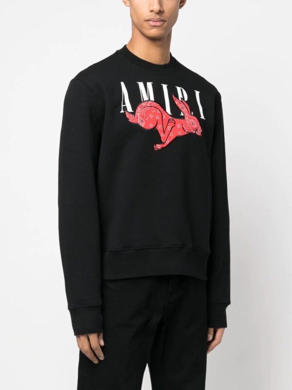 AMIRI  appliqué detail logo-print sweatshirt - Image 3
