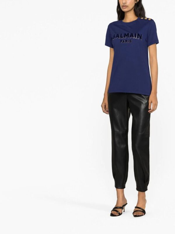 Balmain  logo-print short-sleeve T-shirt - Image 4