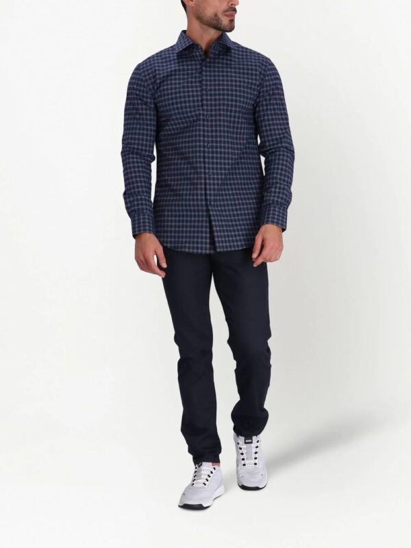 BOSS  check-pattern cotton shirt - Image 2