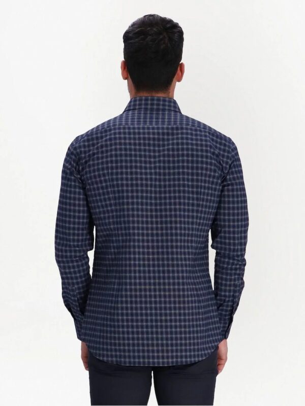 BOSS  check-pattern cotton shirt - Image 4