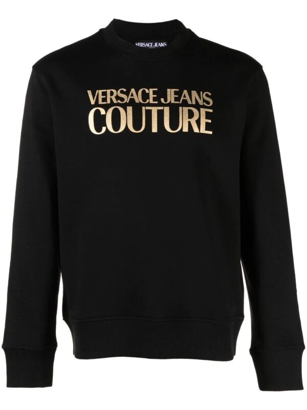 Versace Jeans Couture  foil logo-print sweatshirt