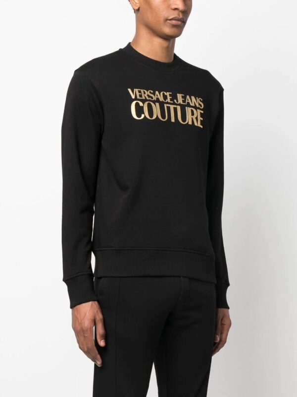 Versace Jeans Couture  foil logo-print sweatshirt - Image 2