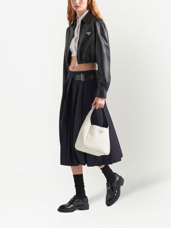 Prada  cropped leather jacket - Image 2