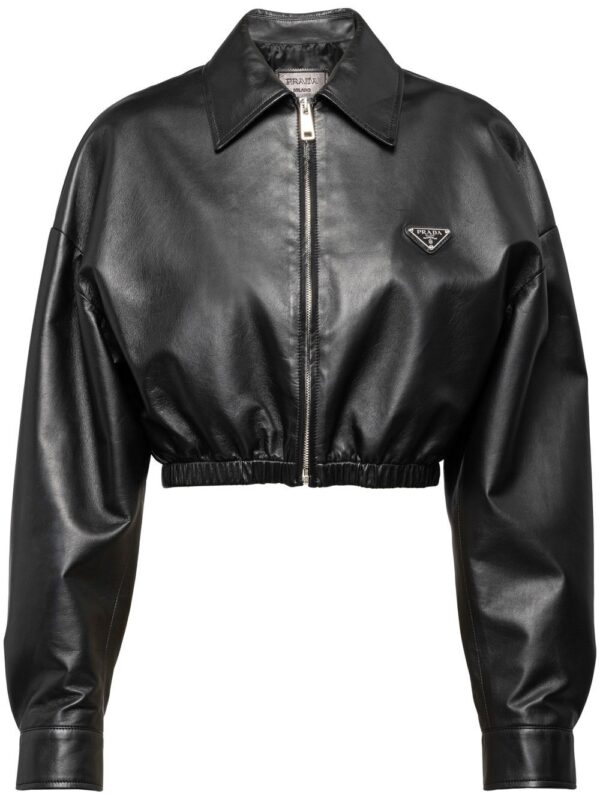Prada  cropped leather jacket