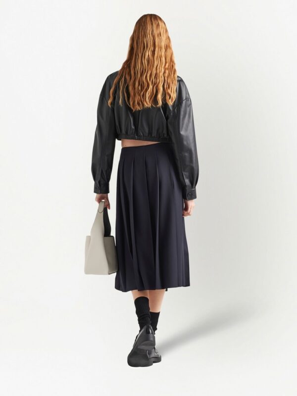 Prada  cropped leather jacket - Image 3