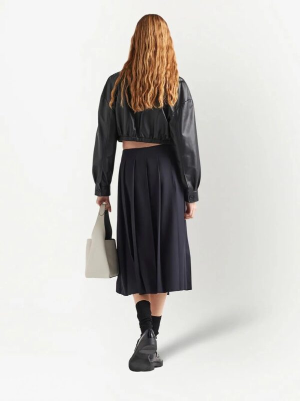 Prada  cropped leather jacket - Image 3