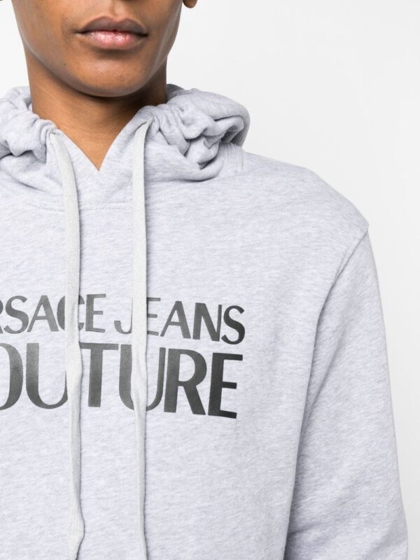 Versace Jeans Couture  logo-print pullover hoodie - Image 4