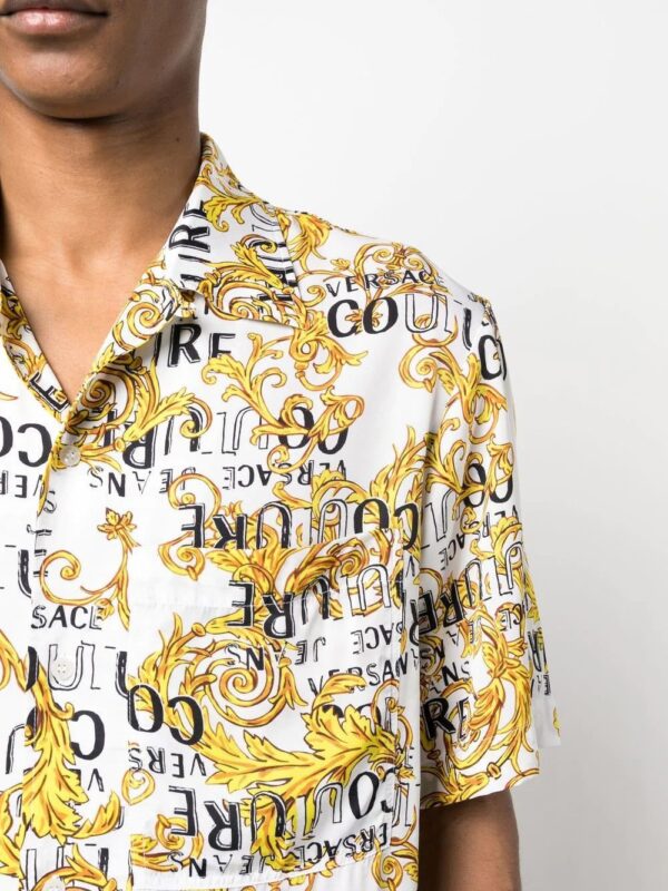 Versace Jeans Couture  baroque-print short-sleeve shirt - Image 4