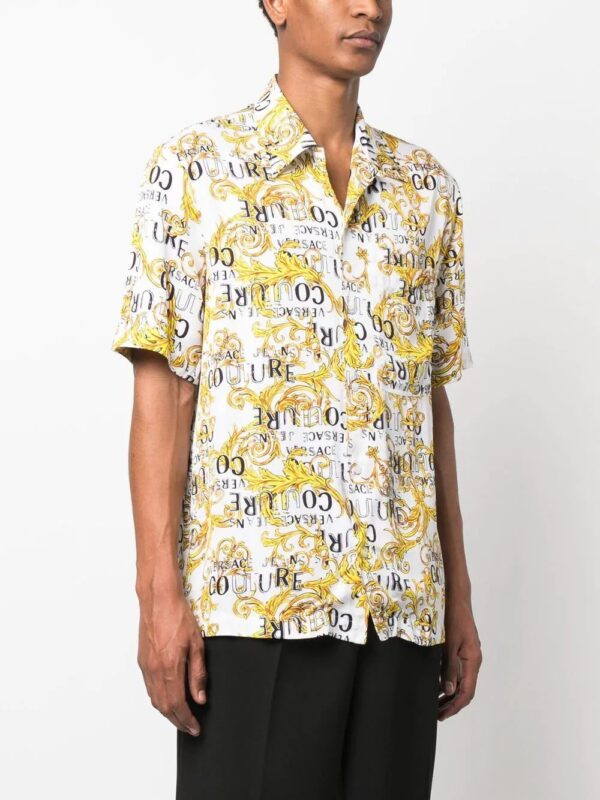Versace Jeans Couture  baroque-print short-sleeve shirt - Image 2
