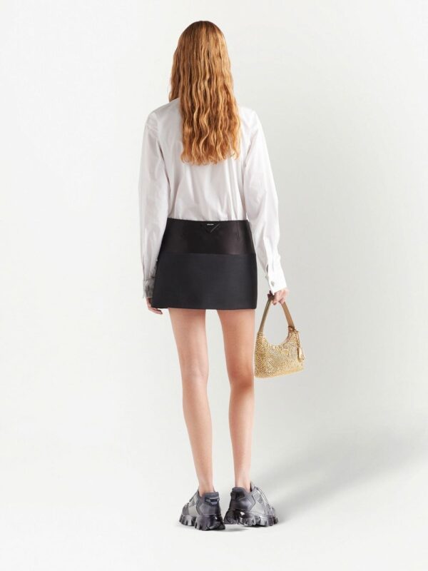 Prada triangle-logo poplin shirt - Image 3