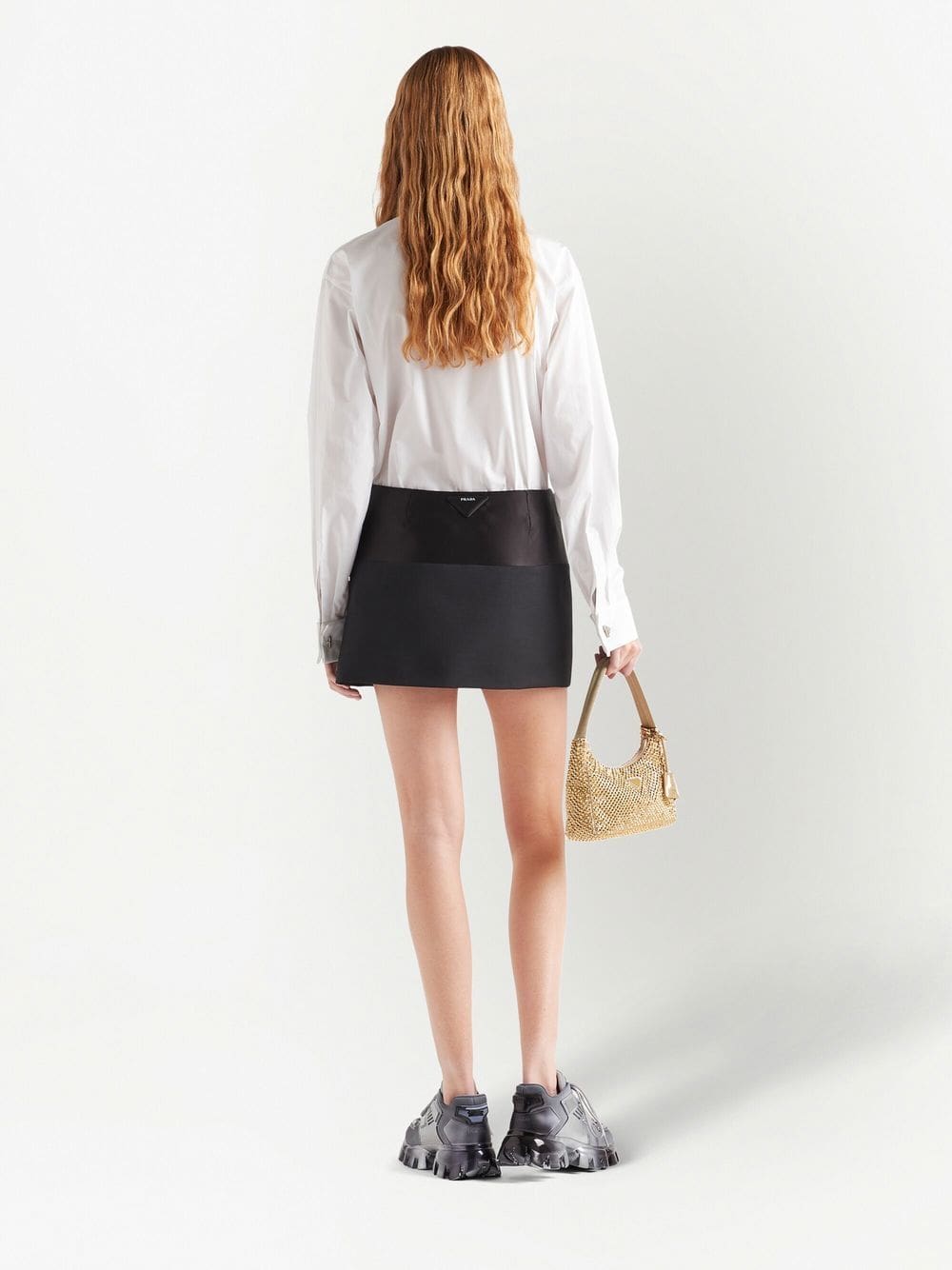 Prada triangle-logo poplin shirt - Image 3