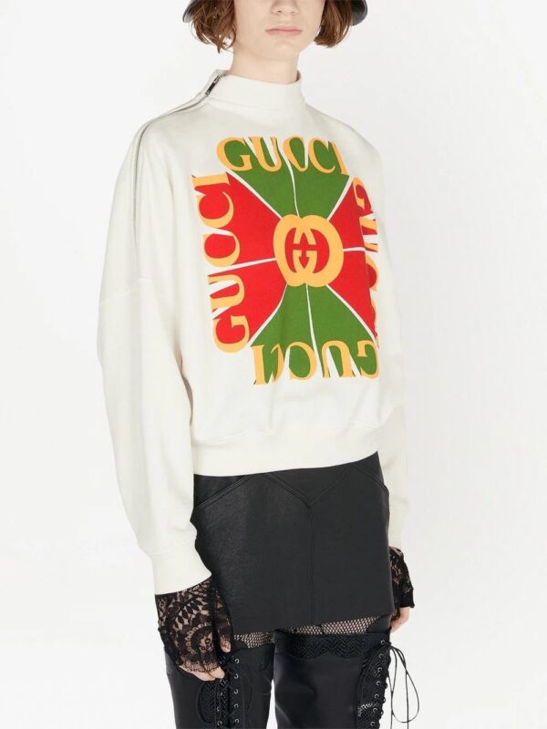 Gucci  logo-print high-neck sweatshirt - Image 3