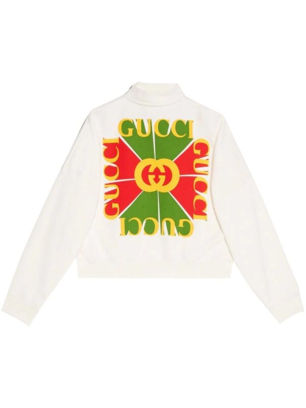 Gucci  logo-print high-neck sweatshirt