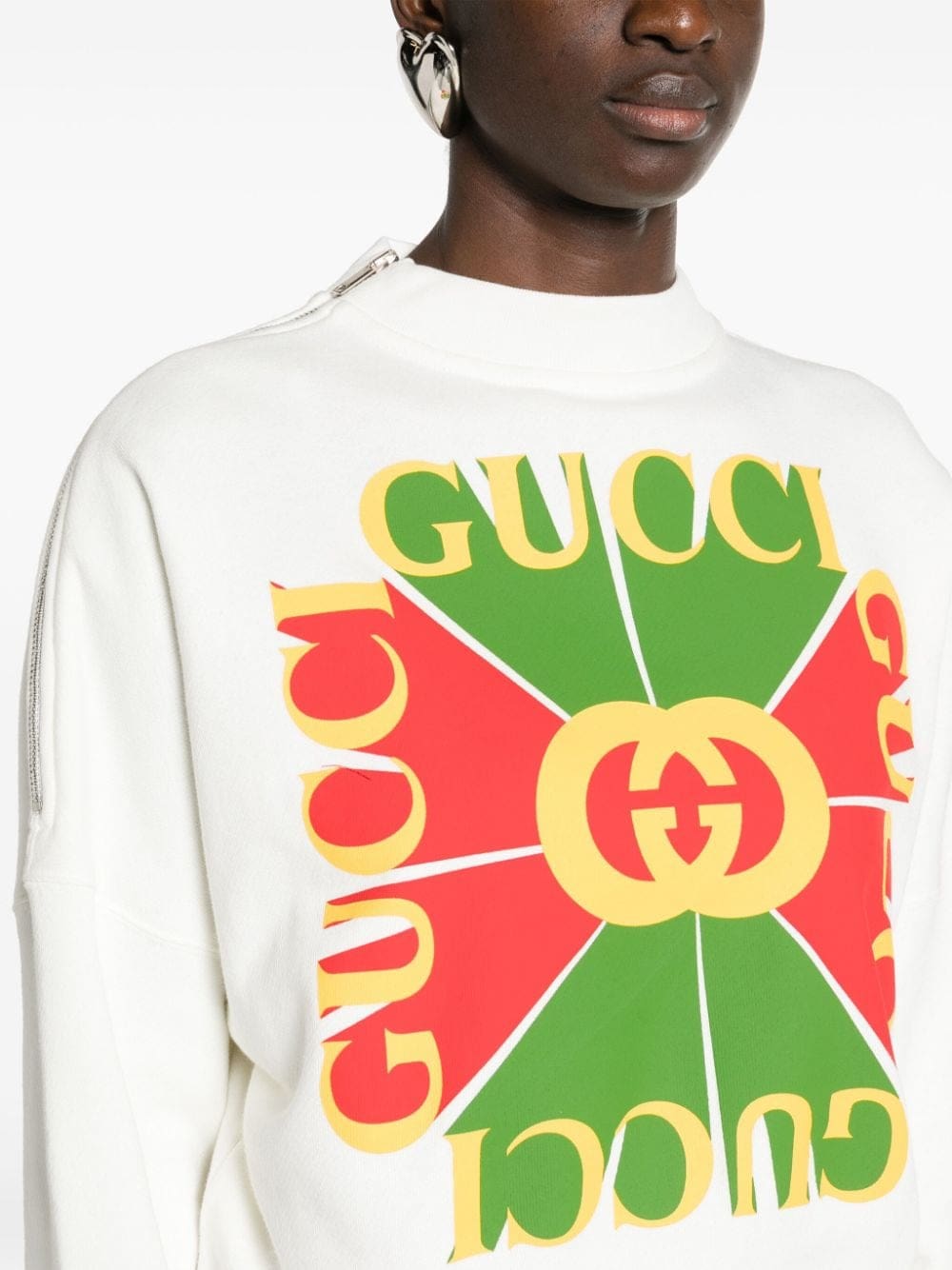 Gucci Vintage logo-appliqué sweatshirt - Image 5