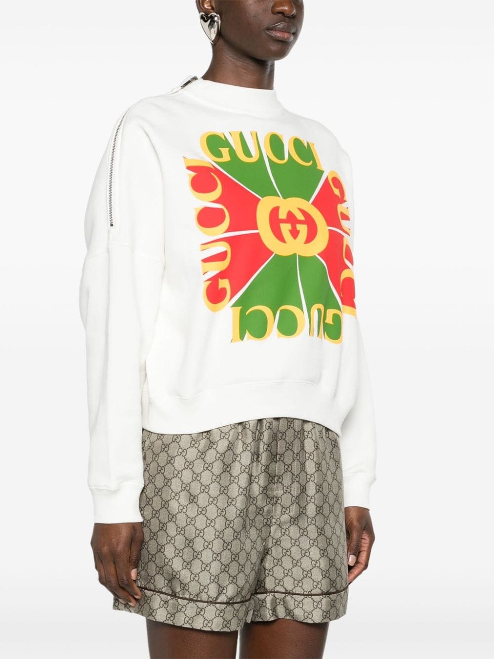 Gucci Vintage logo-appliqué sweatshirt - Image 3