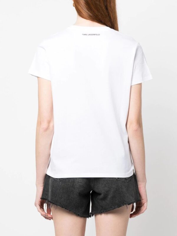 Karl Lagerfeld  K/Ikonik logo-print T-shirt - Image 4
