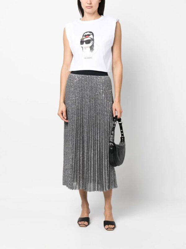 Karl Lagerfeld  Choupette organic-cotton tank top - Image 2