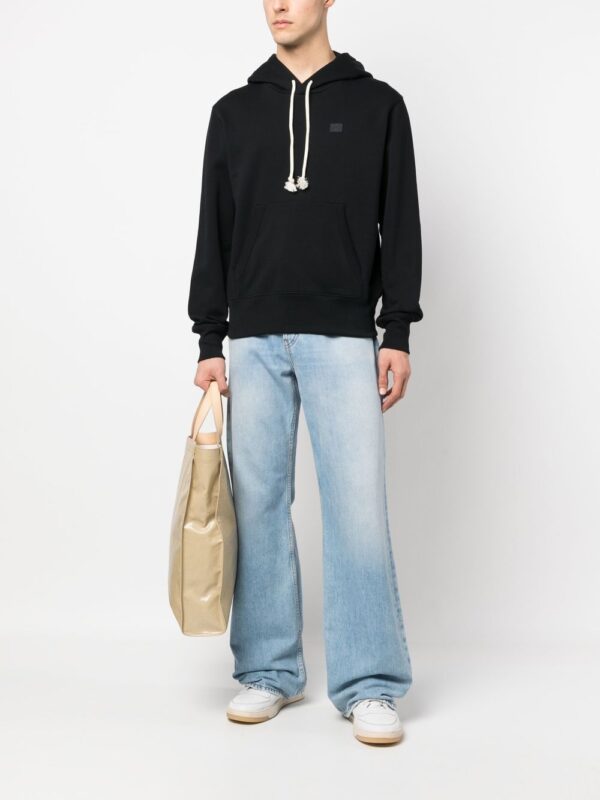 Acne Studios chest logo-patch detail hoodie - Image 2