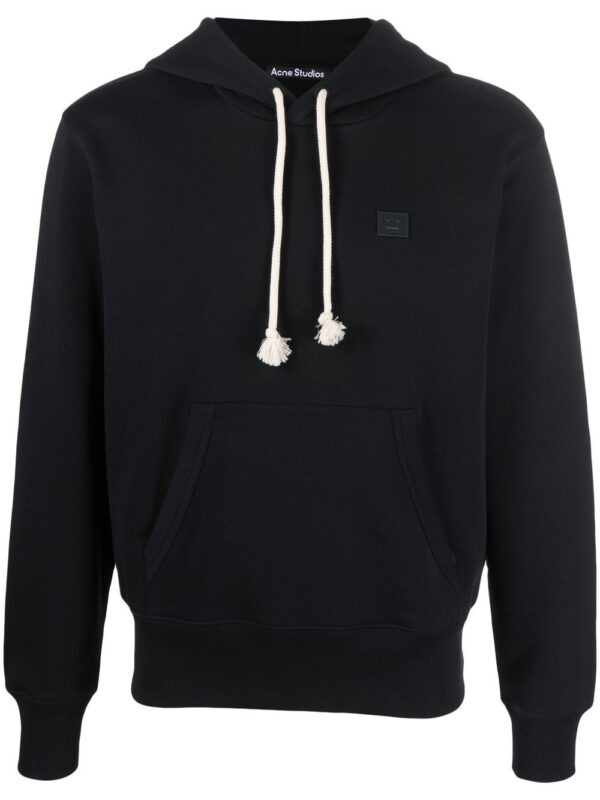 Acne Studios chest logo-patch detail hoodie