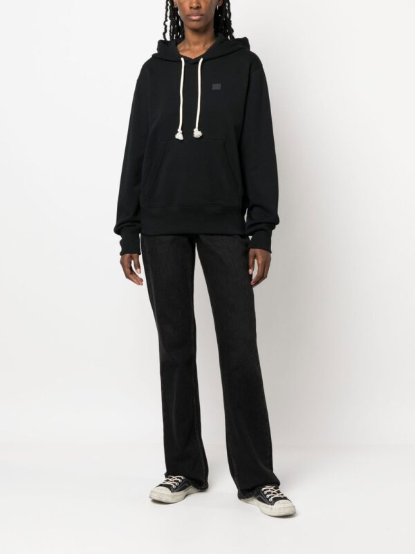 Acne Studios chest logo-patch detail hoodie - Image 3