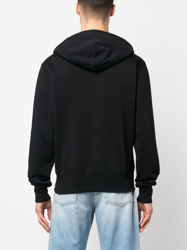 Acne Studios chest logo-patch detail hoodie - Image 5