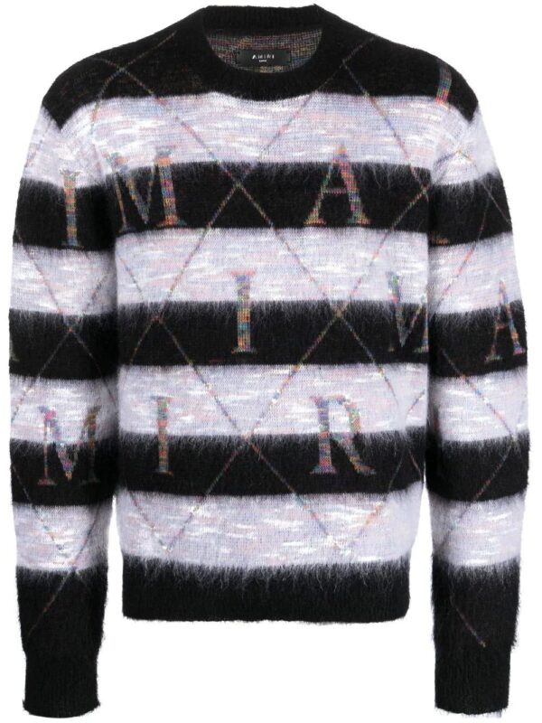 AMIRI  stripe-print knit jumper