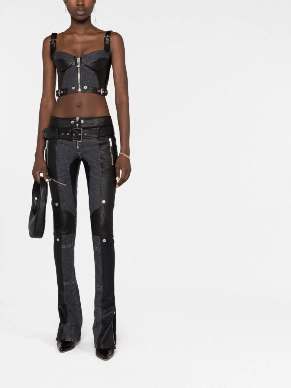 Versace  belted zip-cuff trousers - Image 2