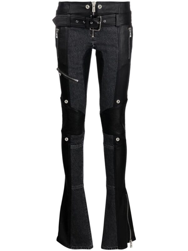 Versace  belted zip-cuff trousers