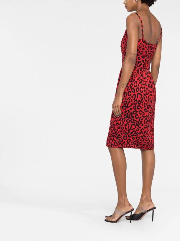 Dolce & Gabbana  leopard-print midi dress - Image 4