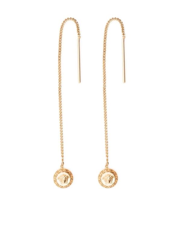 Versace  Medusa chain-link drop earrings