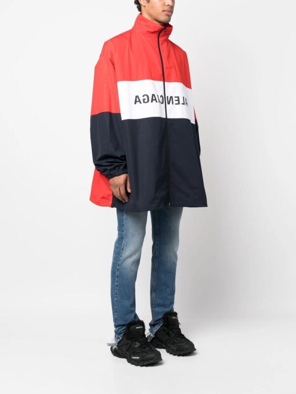 Balenciaga  logo-print zip-up jacket - Image 3