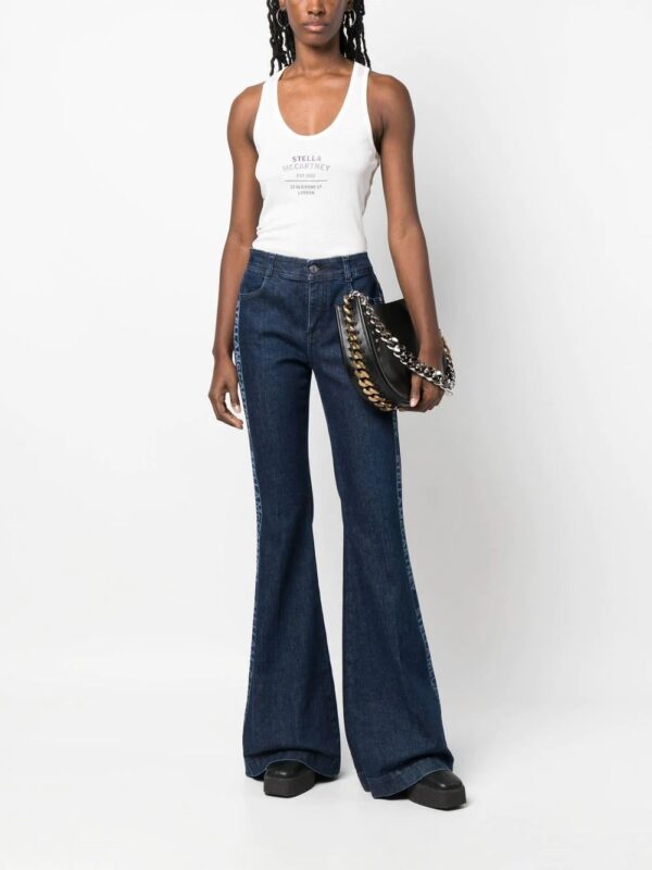 Stella McCartney  logo-print racerback top - Image 2