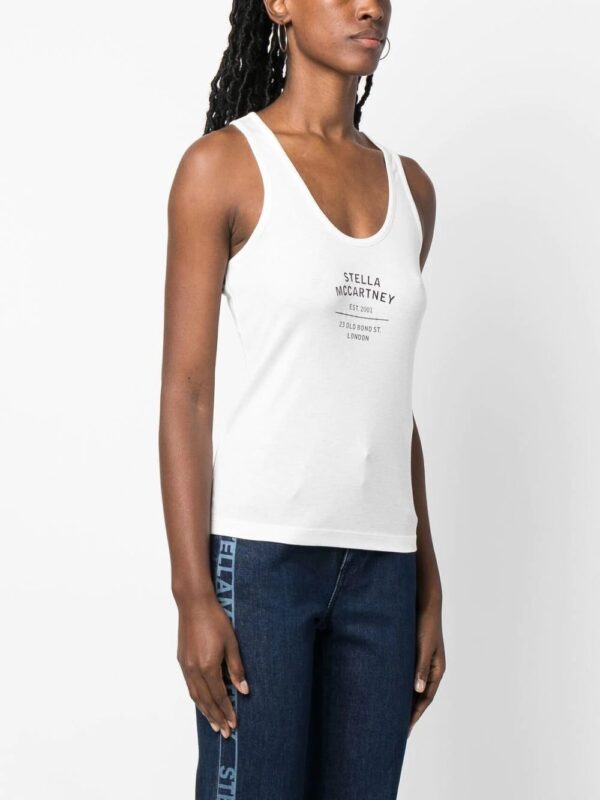 Stella McCartney  logo-print racerback top - Image 3