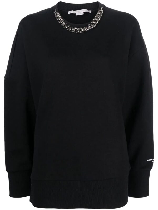 Stella McCartney  chain-link cotton sweatshirt