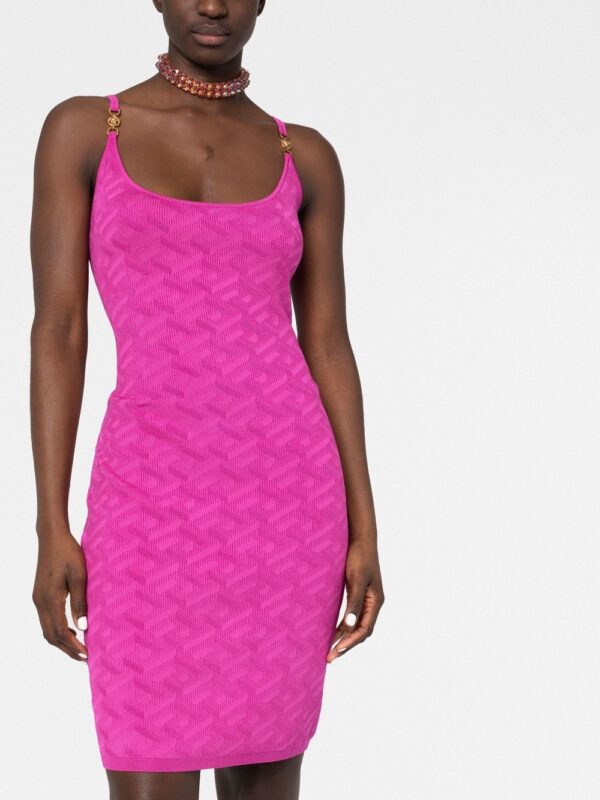 Versace La Greca-pattern knitted dress - Image 5
