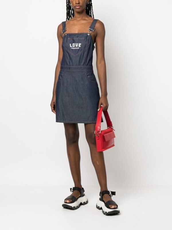 Love Moschino logo-print dress - Image 4