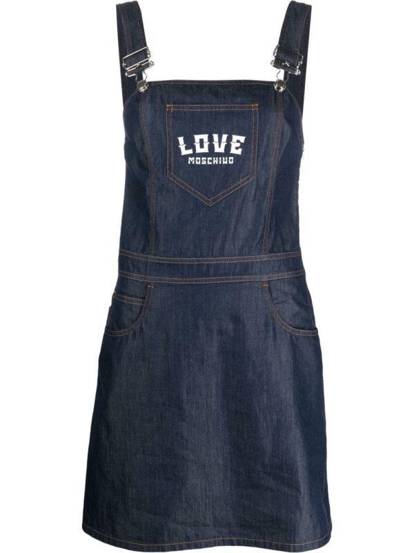 Love Moschino logo-print dress