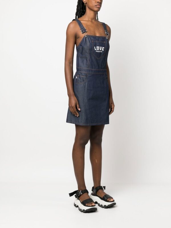Love Moschino logo-print dress - Image 3